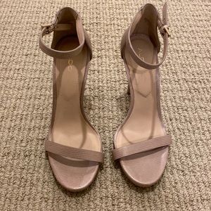 Aldo Beige Open Toe Stiletto Heel // Size 7 // Like New!